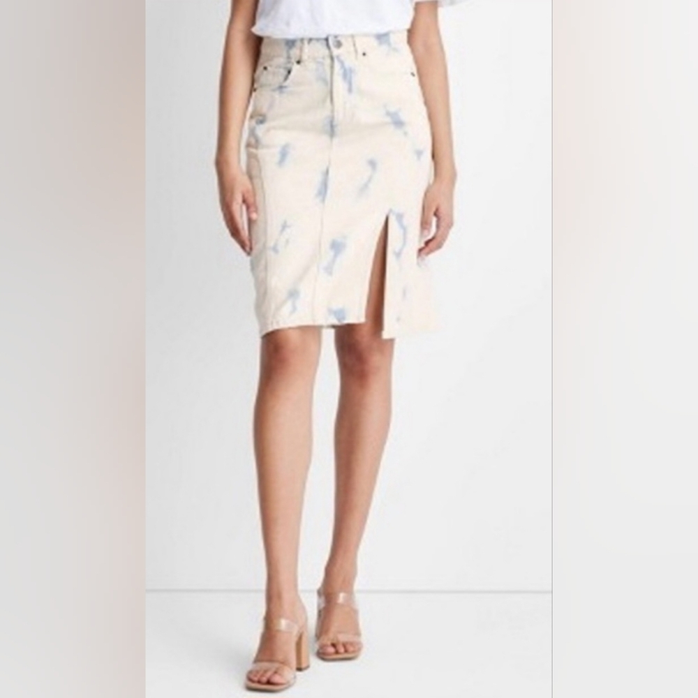 Women's High-Rise Midi Denim Skirt - Future Collective with Gabriella Size 00